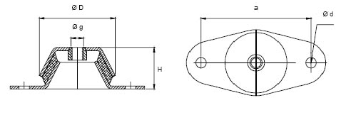 Виброопора EPC 05-45