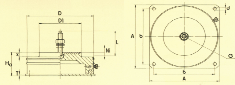 Виброопора SLM-48A